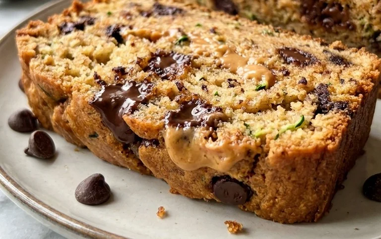 Peanut Butter Chocolate Chip Zucchini Bread